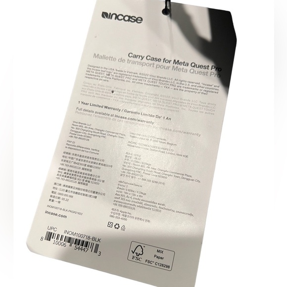 Incase Carry Case Meta Quest Pro Black Protection - Picture 10 of 14